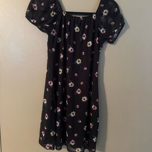 Floral Puff Sleeve Dress